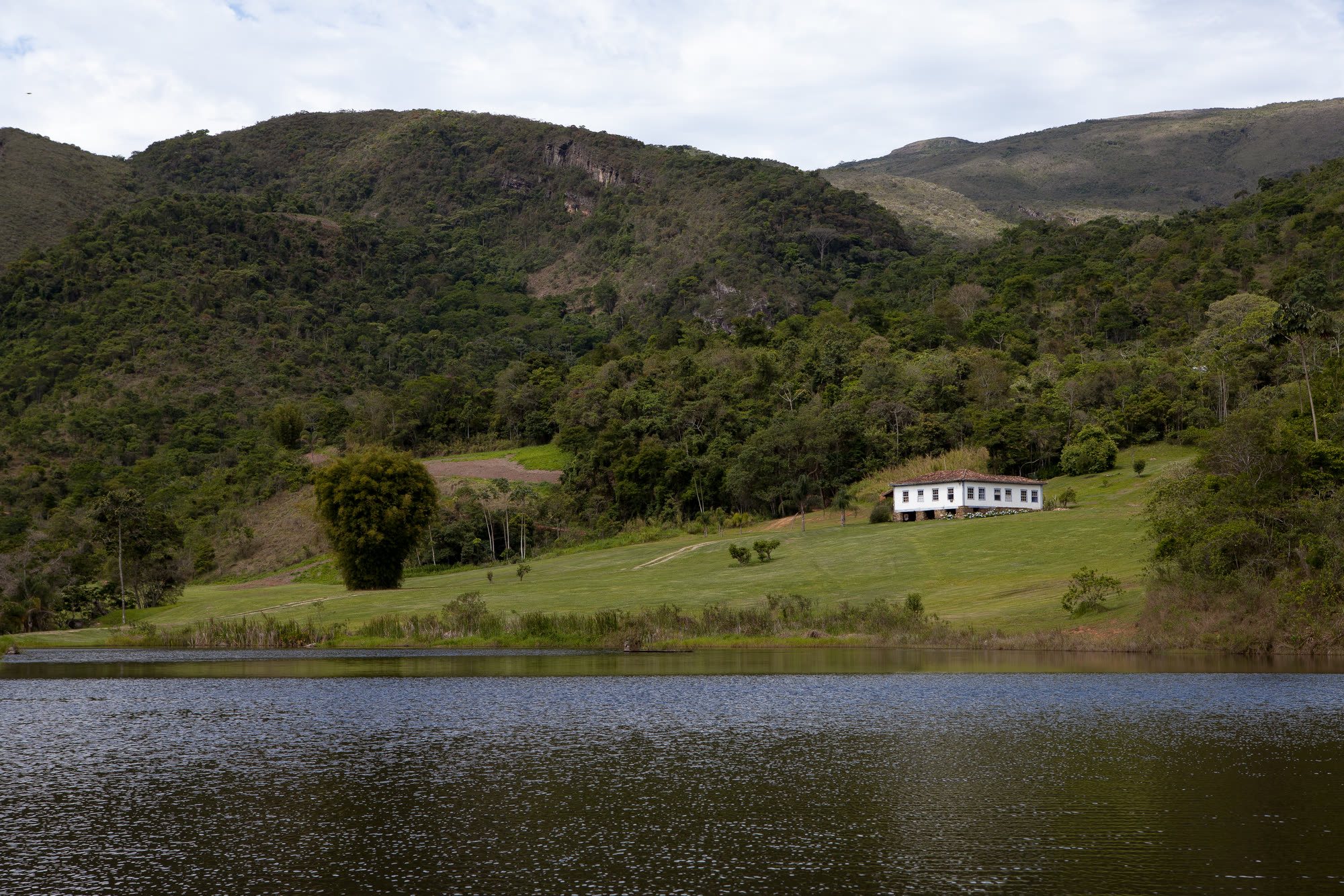 A casa vista do lago